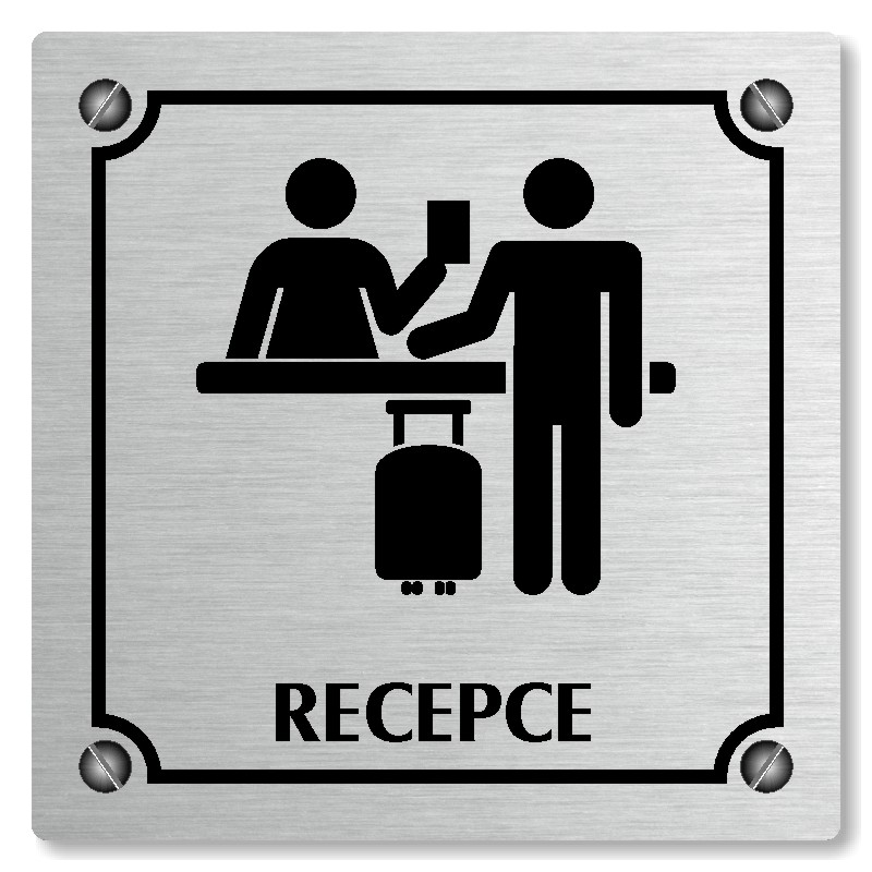 Recepce, 100x100mm, stříbrná, Kansas